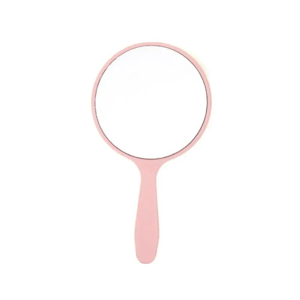 1pc Makeup Mirror Durable Handle Handheld Mirror Anti-Fall