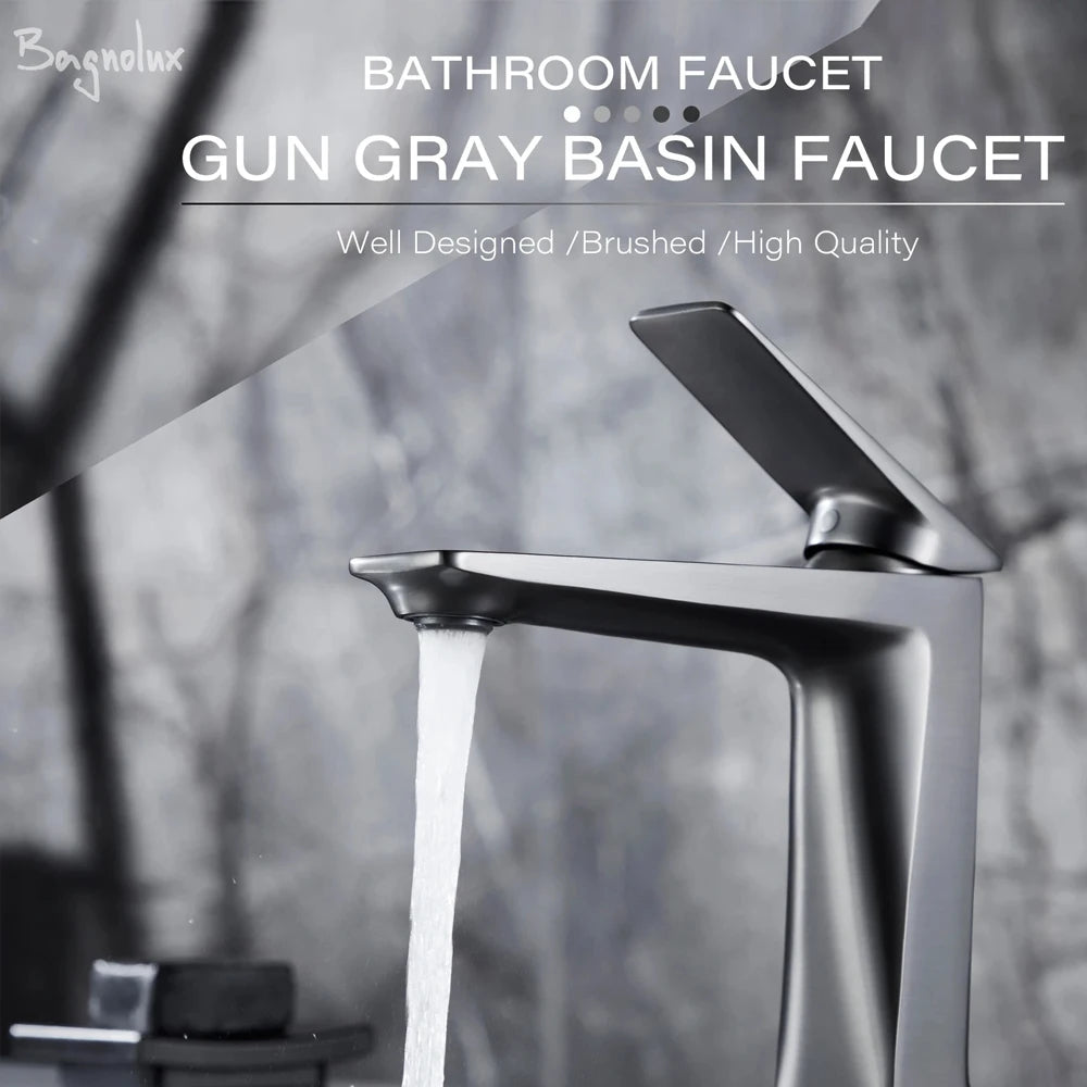 Bathroom Sink Faucet Deck Mount Brass Cold Mixer