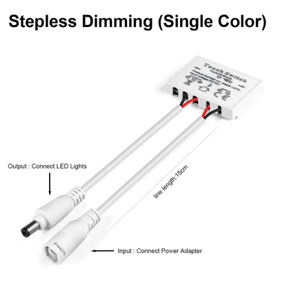 12v 5a Makeup Mirror Led Light Switch Capacitive