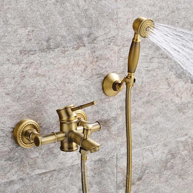 Antique Bathroom Shower Faucet Cold Bathtub Mixer Crane