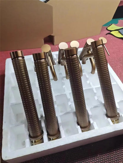 Brushed Rose Gold Bathroom Faucet Brushed Gold Basin