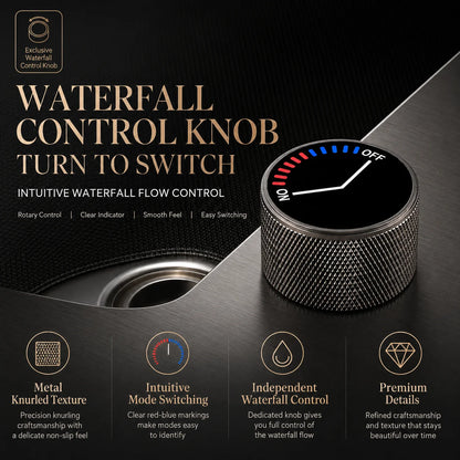 Modern Luxury Waterfall Sink Sus304 Stainless Steel Hidden