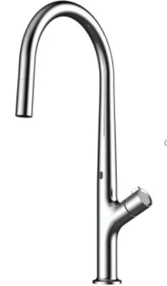 Gunmetal Faucets Pull Out Cold Faucet Sensor Telescopic