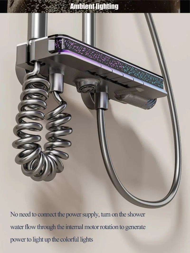 12 Inch Shower Digital Display Led Wall Mounted