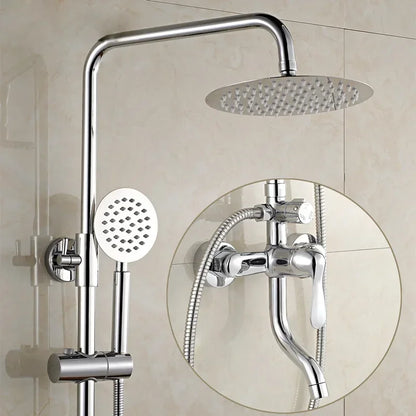 Brushed Gold Piano Digital Shower System Cold Brass