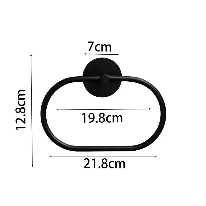 Self Adhesive Towel Ring Bathroom 304 Stainless Steel