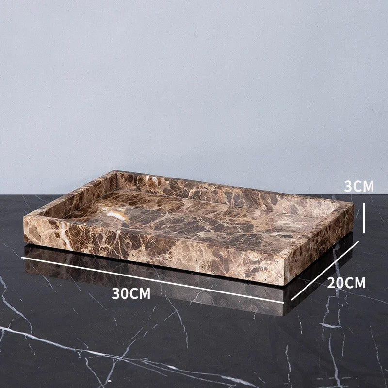 Emperador Dark Natural Marble Bathroom Brown Luxury Toothbrush