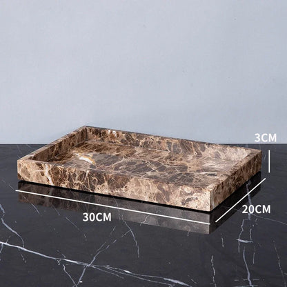 Emperador Dark Natural Marble Bathroom Brown Luxury Toothbrush