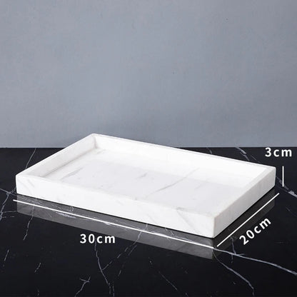 Volakos White Natural Marble Bathroom Minimalism Soap Dispenser