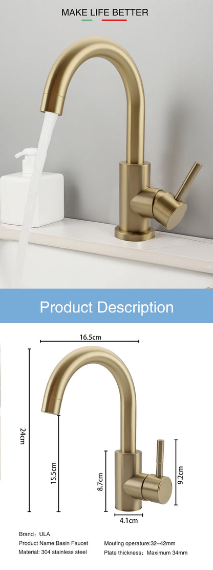 Ula G1/2 Basin Faucet Waterfall Bathroom Sink Faucet