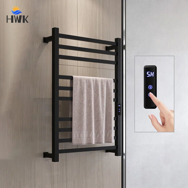 Bathroom Stainless Steel Electric Towel Rack Temperature Control