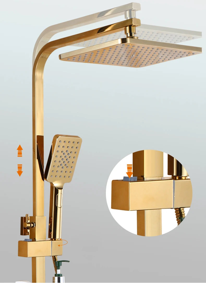 Sdsn Thermostatic Digital Bathroom Shower System Inch Rainfall