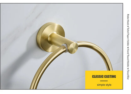 Bathroom Towel Ring Hook Hardware Storage Holder 304