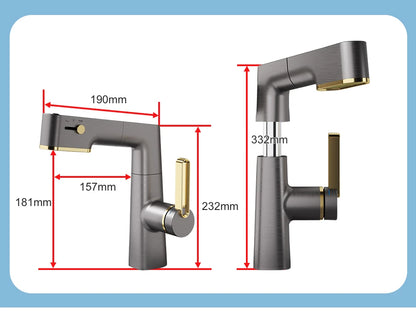 Vgx Bathroom Faucets Pull Out Basin Mixer Sink