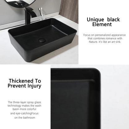 Kemaidi Bathroom Sink Vessel Sink Basin Above Counter
