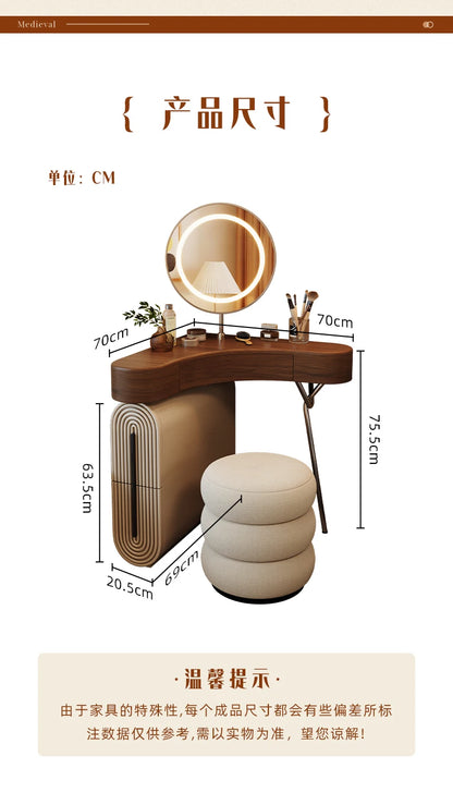 Vintage Unique Vanity Table Aesthetic Elegant Beauty Premium