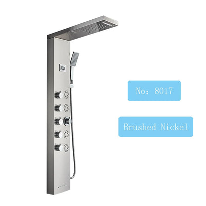 Luxury Led Shower Panel Spa Massage Jet Shower