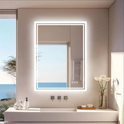 Led Light Bathroom Mirror Illuminated Wall Mounted Vanity