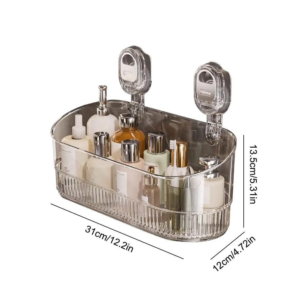 Hanging Shower Shelf Suction Storage Box Large Capacity