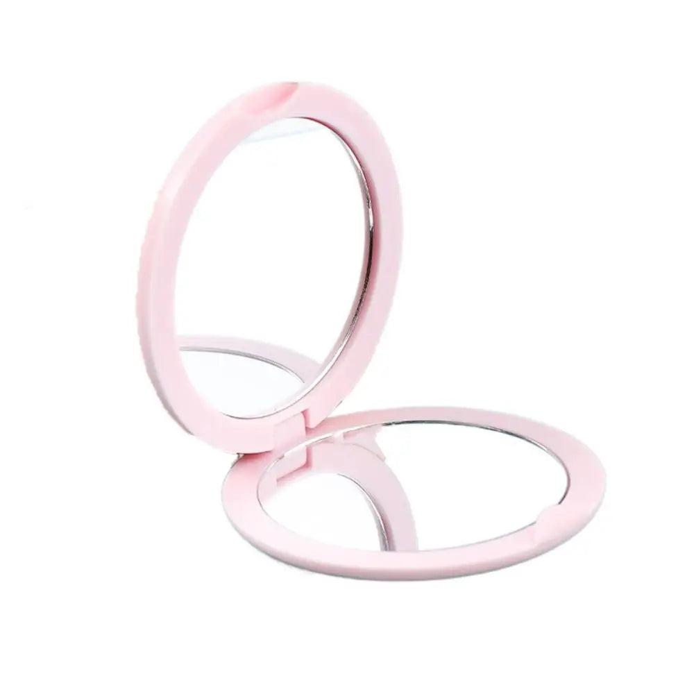 Creative Double Sided Flip Small Round Mirror Cute