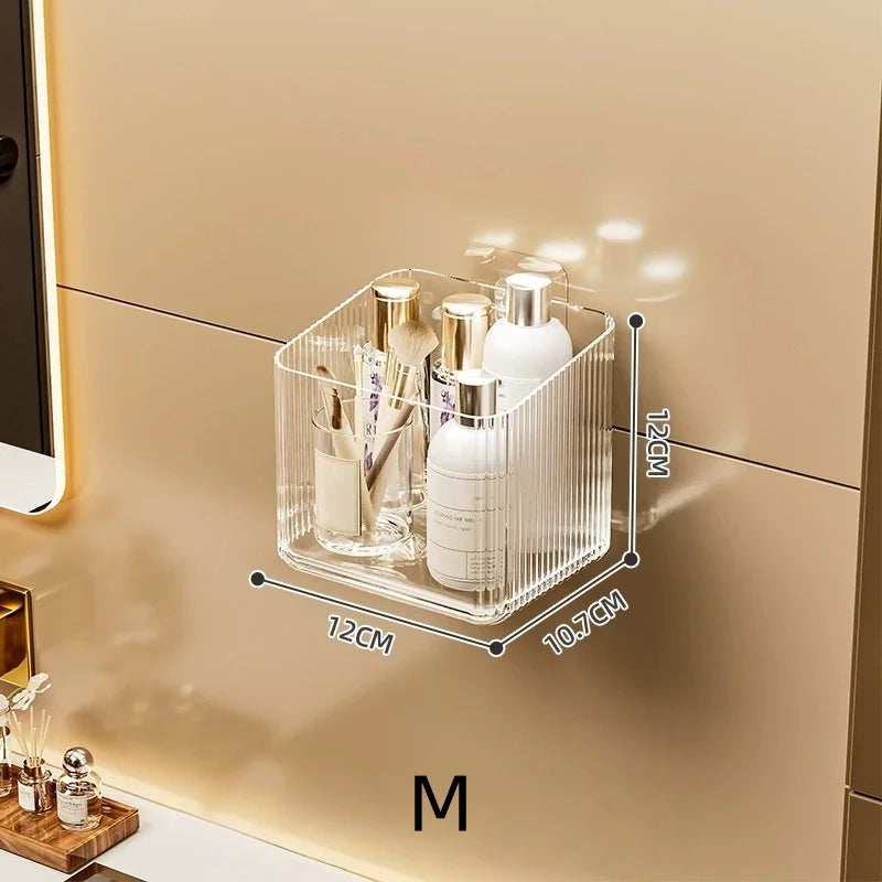 Shower Shelves Adhesive Clear Acrylic Bathroom Shower Caddy