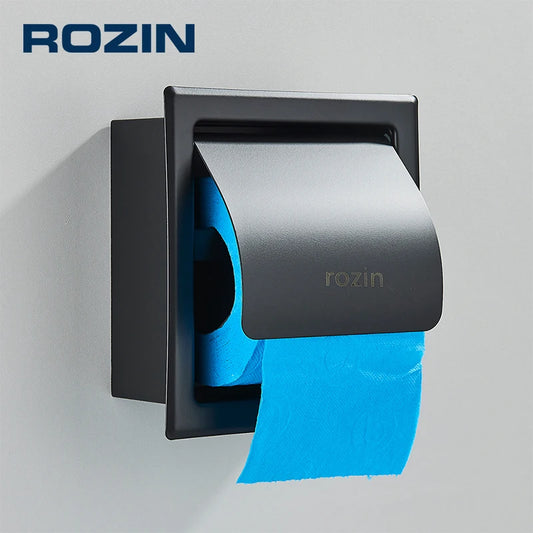 Rozin Waterproof Toilet Paper Holder Stainless Steel Wall