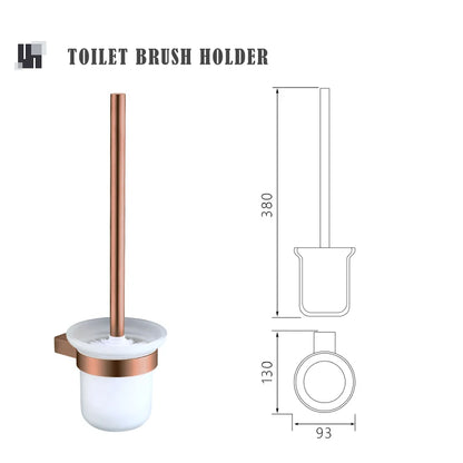 Brushed Rose Gold Storage Rack Towel Bar Tissue
