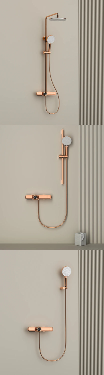 Luxury Solid Brass Smart Thermostatic Showers System Split
