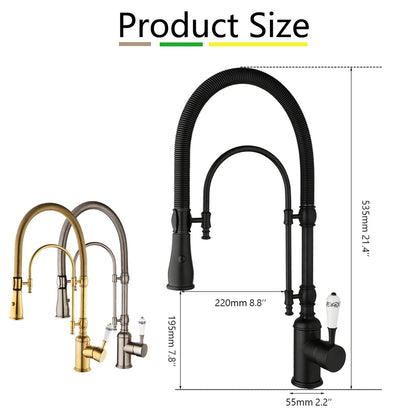 Zappo Gold Chrome Sink Faucet High Arc 360