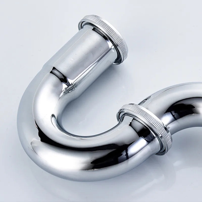 Chrome Pop Up Drain Stainless Steel Round Siphon