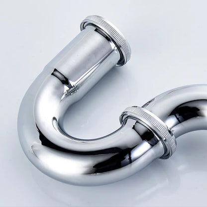 Chrome Pop Up Drain Stainless Steel Round Siphon