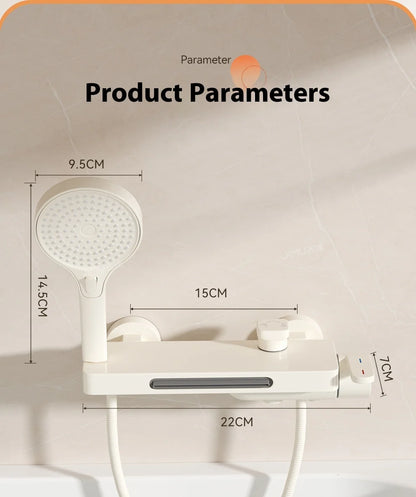 Cream Style Solid Brass Wall Mounted Bathtub Faucet