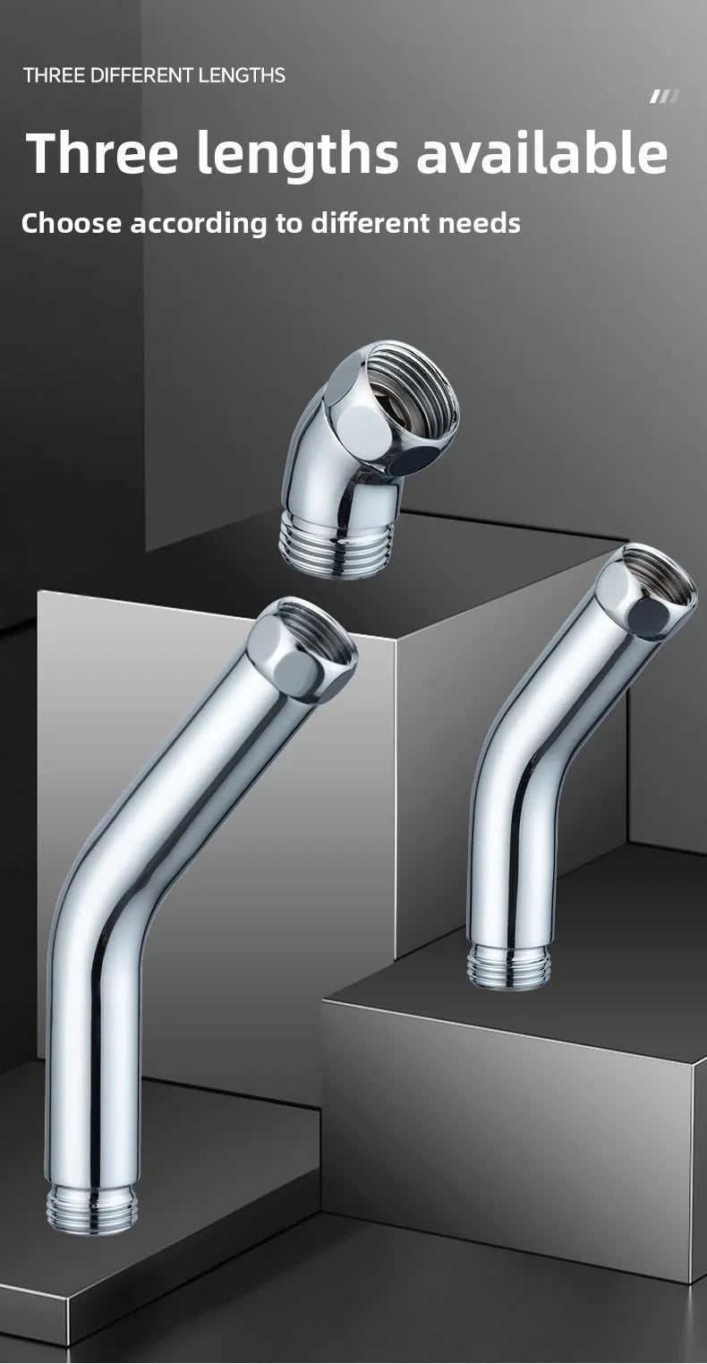 Shower Head Extension Arm Adjustable Angle Rotatable Connector