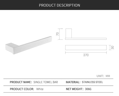 Bathroom Hardware White Wall Mounted Toilet Roll Paper