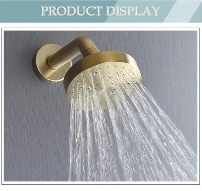 Shower Faucet System Stainless Steel Head Shower Wall