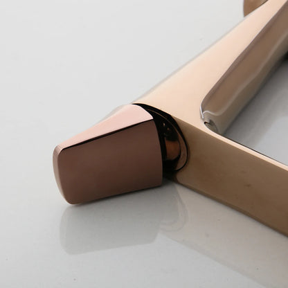 Kemaidi Rose Gold Bathroom Basin Sink Faucet Square