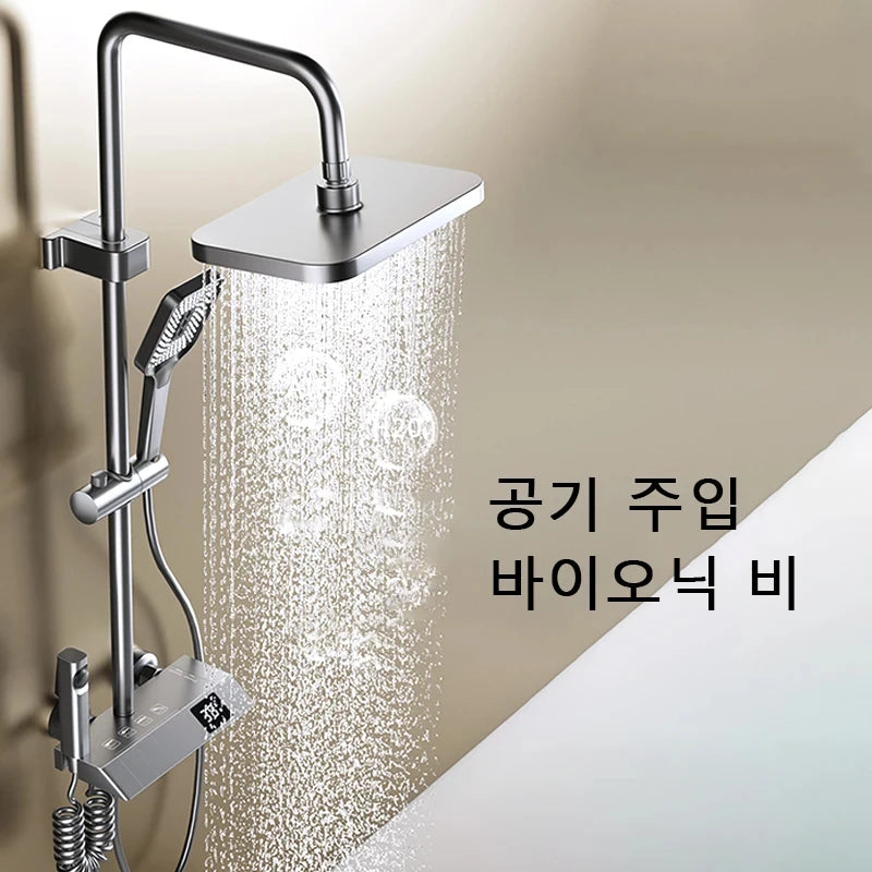 Bathroom Shower Led Display Piano Keys Bath Shower