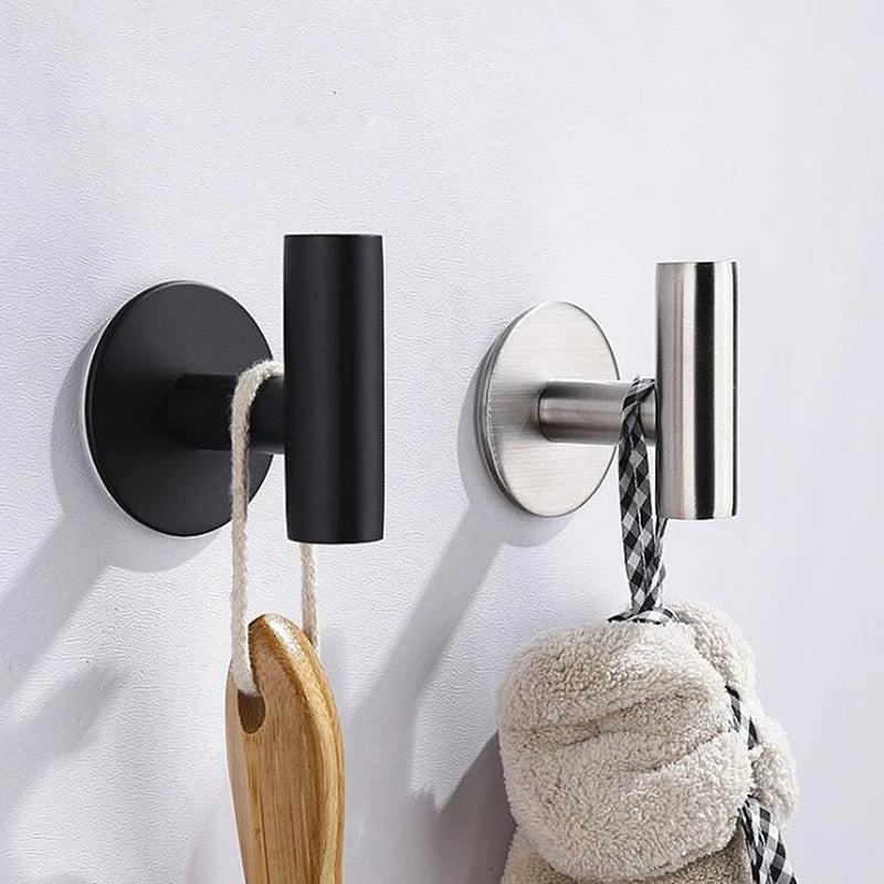 Aluminum Alloy Robe Hook Towel Hooks Self Adhesive