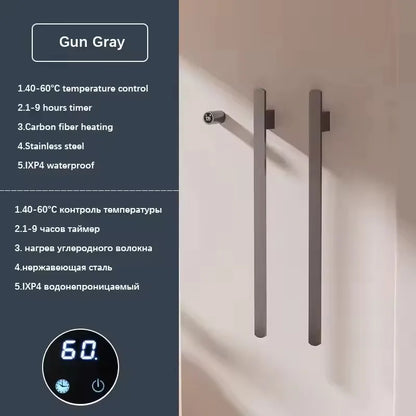 Electric Heated Towel Rack Bathroom Towel Warmer Hidden