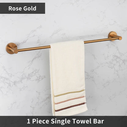 Bathroom Hardware 304 Stainless Steel Rose Gold Towel