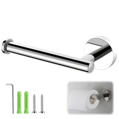 Stainless Steel Toilet Paper Holder Wall-Mounted Bathroom Roll