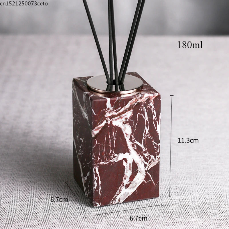 Natural Purple Red Marble Bathroom Lotion Bottle Toothbrush