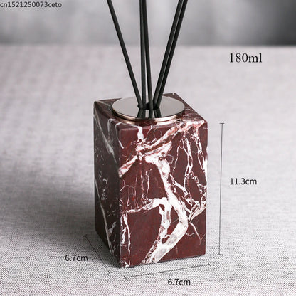 Natural Purple Red Marble Bathroom Lotion Bottle Toothbrush