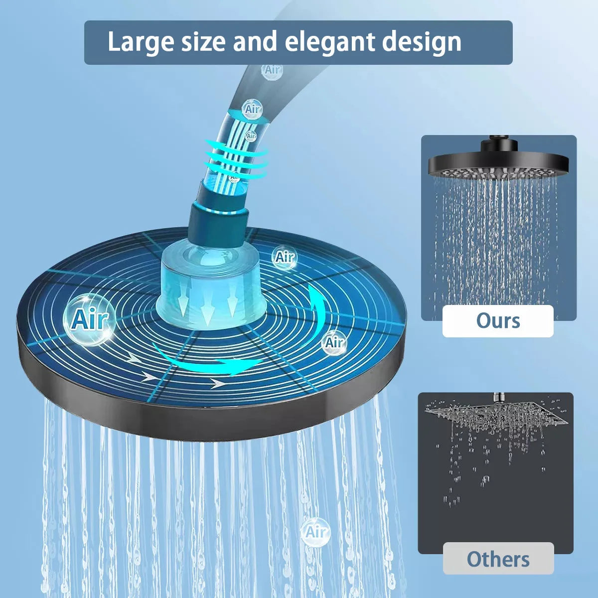 Bathroom Shower System Two-In-One Shower Handheld Shower Head