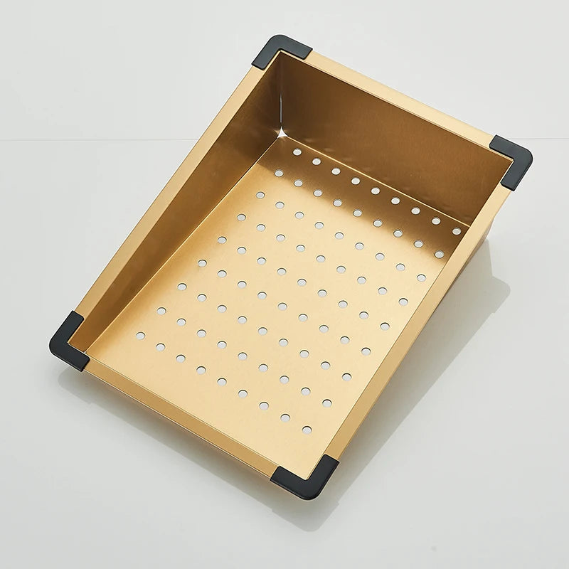 Golden Stainless Steel Sink Smart Digital Display Integrated