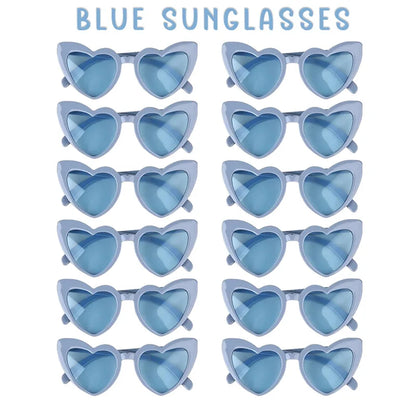 12-100pcs Wedding Sunglasses Guests Heart Shaped Sunglasses