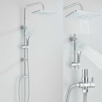 Hole Input Bathroom Shower Faucet Rainfall Head Shower