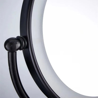 Bathroom Makeup Mirrors Black/Brushed Gold Brass Wall Extending