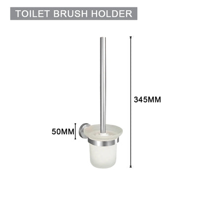 Brushed Nickel Bathroom Wall Mount Bath Shelf Robe