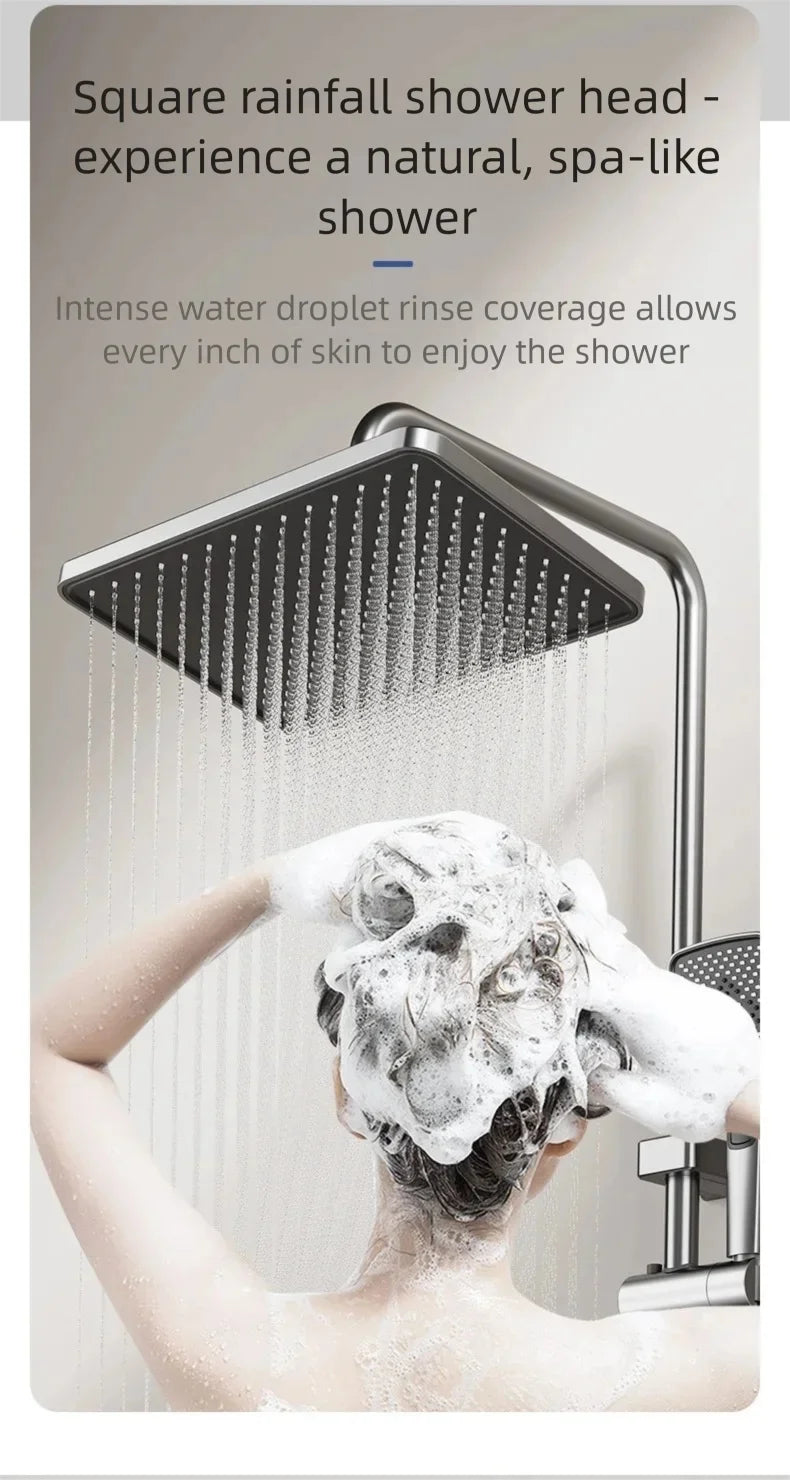 Aluminum Shower Cold Water Digital Display Pressurized Shower